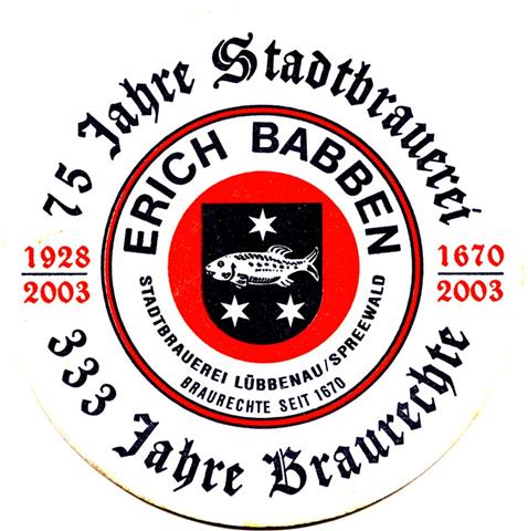 lbbenau osl-bb babben rund 1a (215-75 jahre-blaurot) 